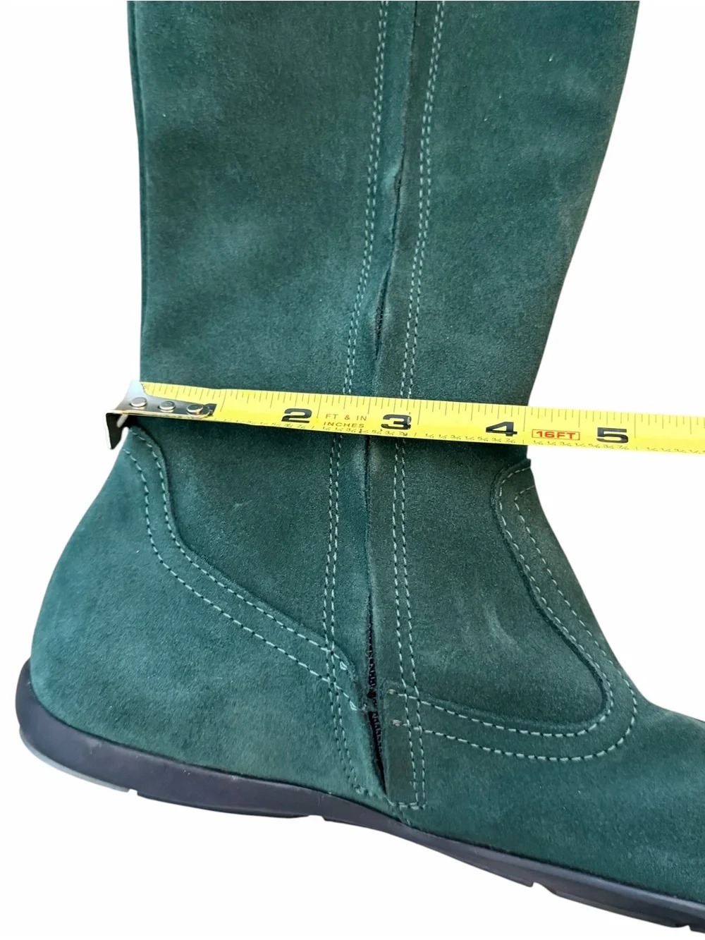 Primigi Emerald Green Suede Slouchy Over-the-Knee Boho Festive Girls Boots EU 35